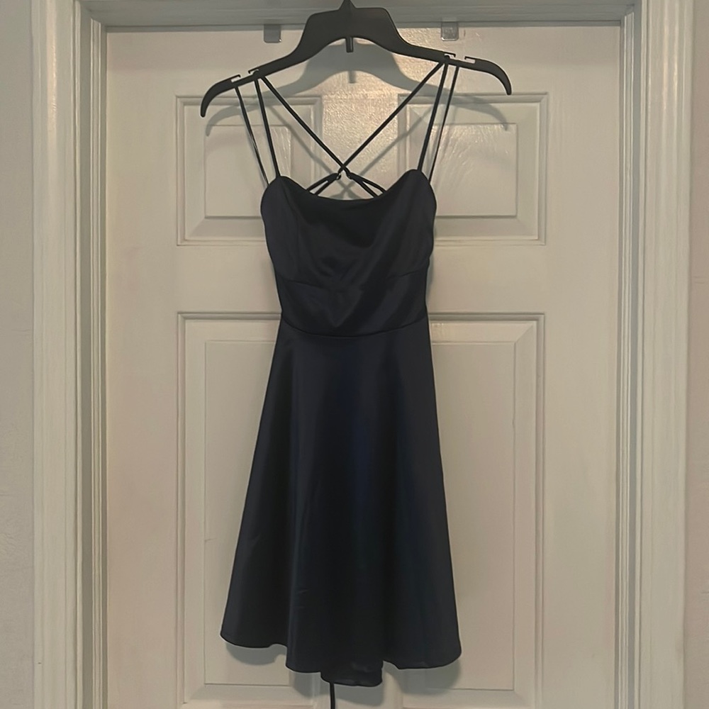 Gorgeous Navy blue semi-formal or cocktail dress by Lovely Day
